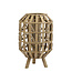Light en Living Lantaarn HERBA donkerbruin hout - Ø25x39 cm