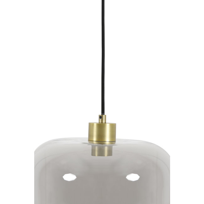 Light en Living Hanglamp JESSIE smoke glas Ø29,5x23 cm van Light & Living