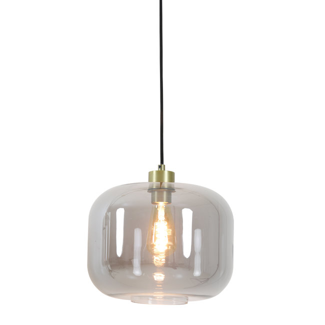 Light en Living Hanglamp JESSIE smoke glas Ø29,5x23 cm van Light & Living