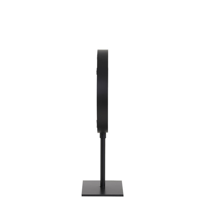 Light en Living Spiegel rond 20x10x35 cm LURI mat zwart