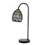 Light en Living Tafellamp 23x18x60 cm MEYA mat zwart+goud