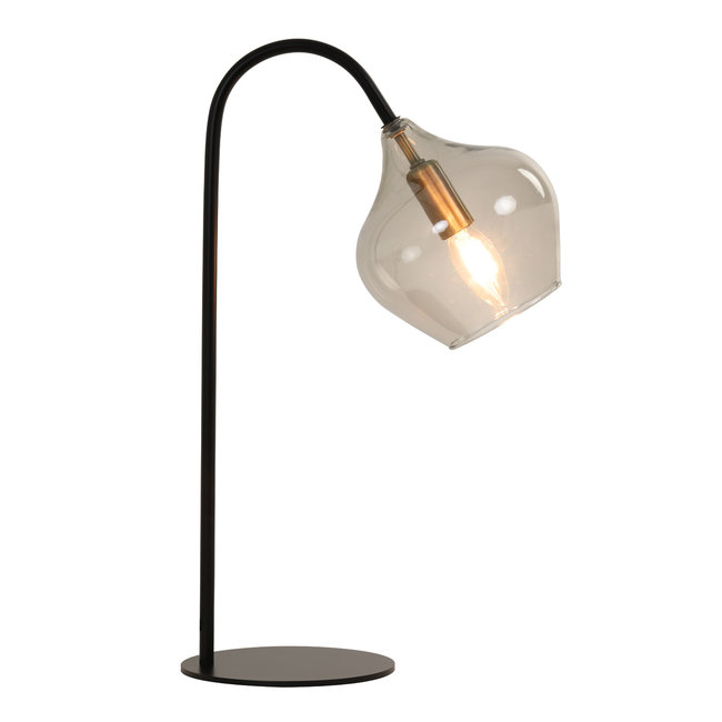Light en Living Tafellamp RAKEL Antique brass of zwart - Light & Living