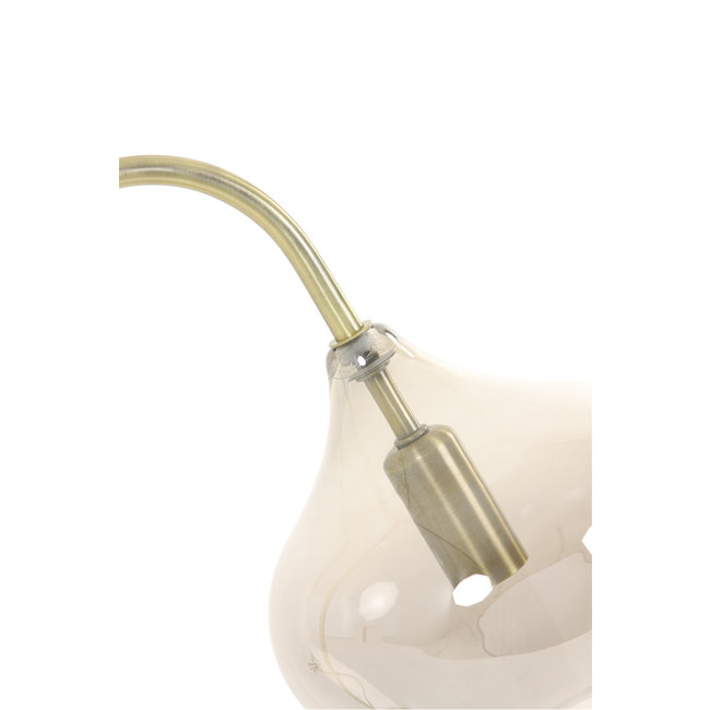 Light en Living Tafellamp RAKEL Antique brass of zwart - Light & Living