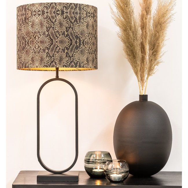Light en Living Light & Living Lampvoet JAMIRI 21x13x55 cm - Mat Zwart