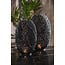 Light en Living Windlicht SINULA mat zwart - 2 maten - Light & Living