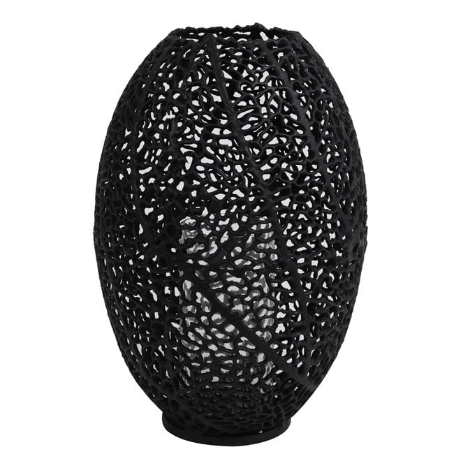 Light en Living Windlicht SINULA mat zwart - 2 maten - Light & Living