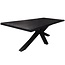 Tower Living Eettafel Sovana Live edge blank of zwart - diverse afmetingen