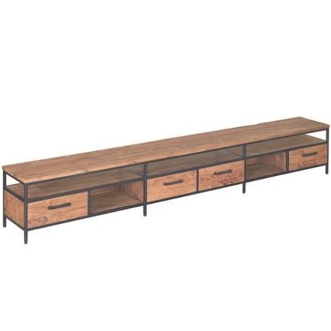 Tower Living TV meubel Livorno Teak - 200 cm showroommodel