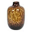 Light en Living Vaas Ø16x25 cm DAKAR Glas bruin-zwart