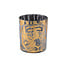 PTMD Theelicht Tigg Goud tijger patroon - 9.0 x 9.0 x 10.0 cm