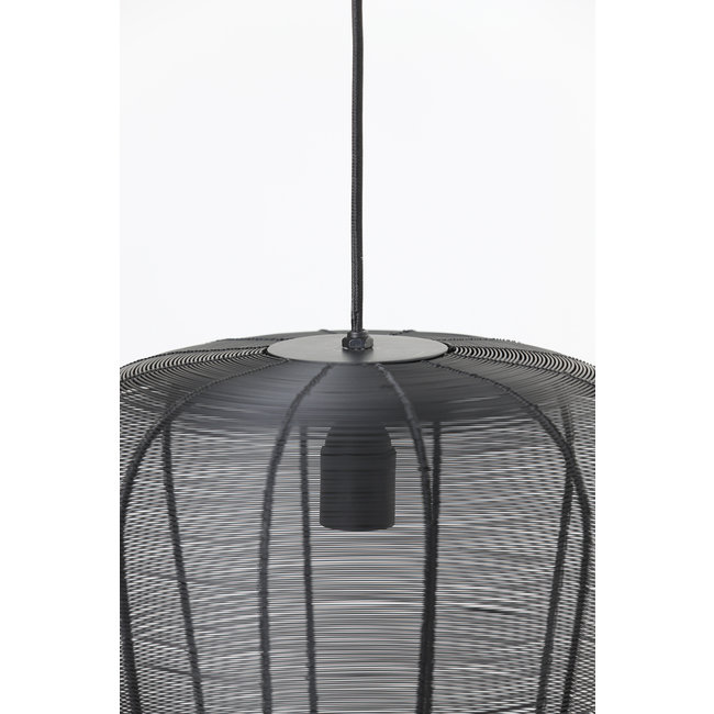 Light en Living Hanglamp Adeta in zwart of goud - Stijlvolle draadlamp in diverse maten