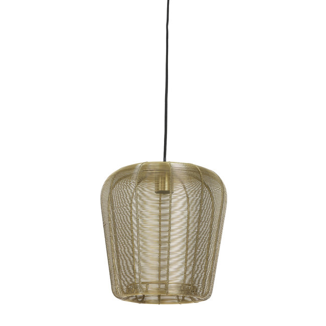 Light en Living Hanglamp Adeta in zwart of goud - Stijlvolle draadlamp in diverse maten
