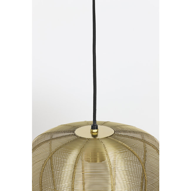 Light en Living Hanglamp Adeta in zwart of goud - Stijlvolle draadlamp in diverse maten