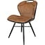 WoonMax Eettafelstoel Splash - cognac, lever, antraciet en mosgroen