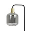 Light en Living Vloerlamp Ø28x155 cm LEKAR in Antiek Brons met Smoke Glas
