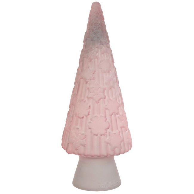Light en Living Light & Living Ornament Kerstboom Mat Roze Glas Ø13x34 cm