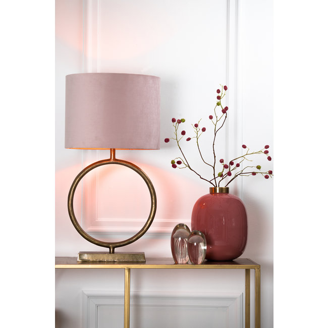 Light en Living Lampvoet LIVU ruw antiek brons - 40x12,5x52 cm