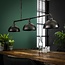 WoonStijl Hanglamp 3L Halfronde Kap-Industrial Tube