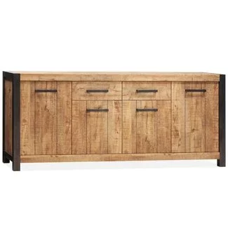 WoonMax Dressoir City Mango groot 4 deurs en 2 lades - 95 cm hoog