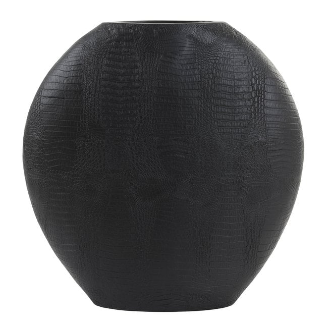 Light en Living Vaas deco SKELD mat zwart - 50 x 15 x 50 cm