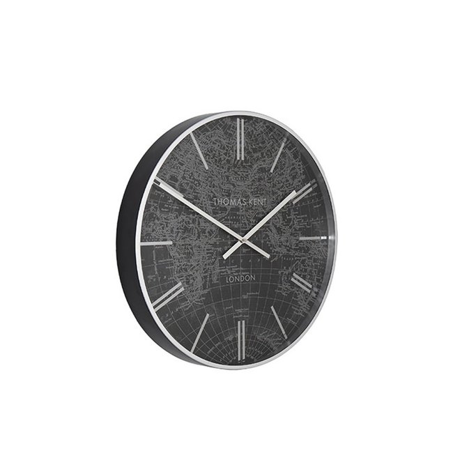 Thomas Kent Thomas Kent Klok World Traveller S zwart - Ø53CM