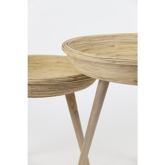 Light en Living Bijzettafel Set van 2 COLON naturel - Light en Living