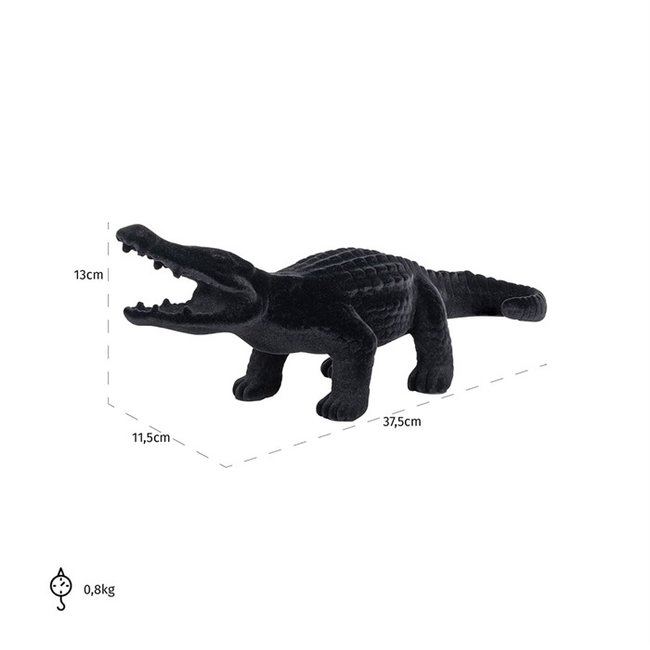Richmond Interiors  Richmond Interiors Krokodil Crocky zwart medium