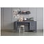 Woood Dennis Bureau Grenen Steel Grey Geborsteld [fsc]