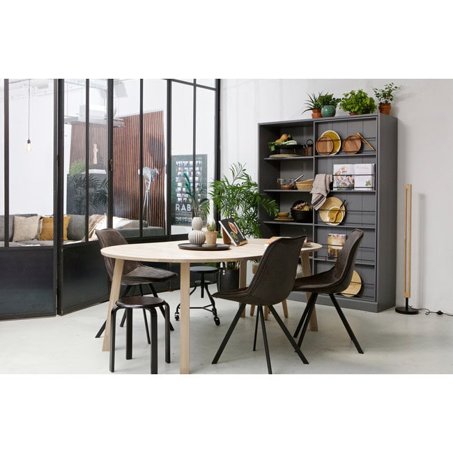 Woood Lange Jan Uitschuifbare Eettafel Rond Eiken Sydney [fsc]