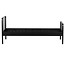 Woood Mees Bed Metaal Zwart 90x200 Cm