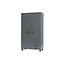Woood Dennis Kast Met Laden Grenen Steel Grey Geborsteld [fsc]
