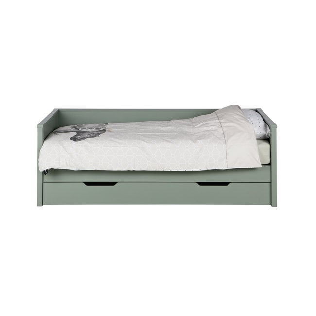 Woood Nikki Bedbank Grenen Jadegroen (excl Lade) [fsc]