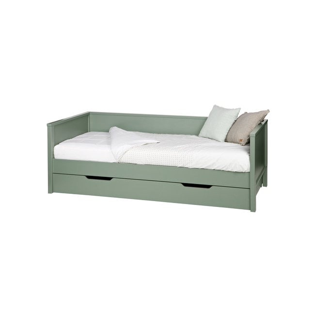 Woood Nikki Bedbank Grenen Jadegroen (excl Lade) [fsc]
