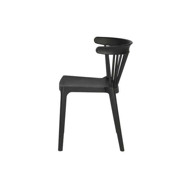 Woood Bliss Spijlenstoel Kunststof Zwart