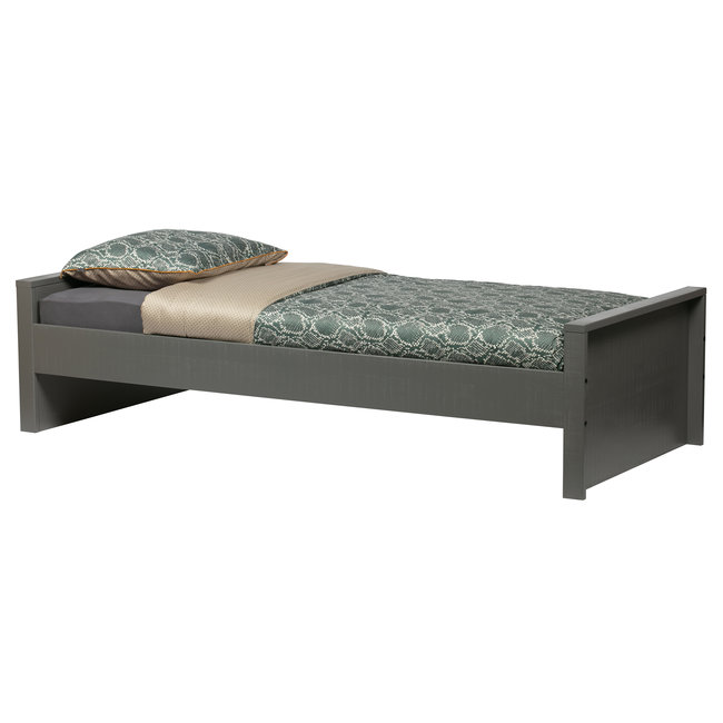Woood Morris Bed Grenen Leem 90x200cm Excl Lattenbodem [fsc]
