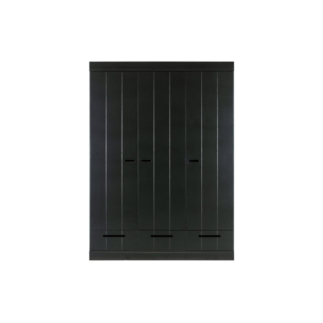 Woood Connect - 3 Drs + Lade - Strokendeur Zwart [fsc]