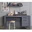 Woood Dennis Bureau Grenen Steel Grey Geborsteld [fsc]