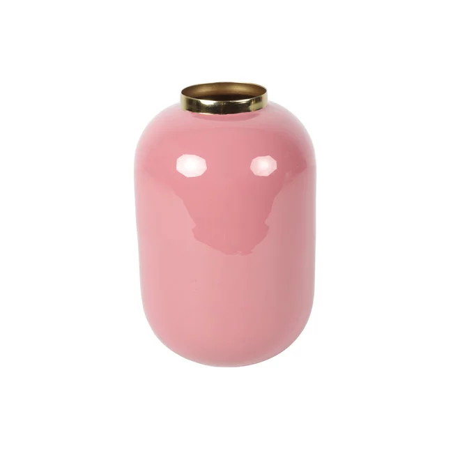 Countryfield Vaas Madras oud roze - Sfeervolle woondecoratie in maat S of L