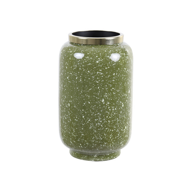 Light en Living Vaas deco Ø18x30 cm CHOW groen/wit-goud