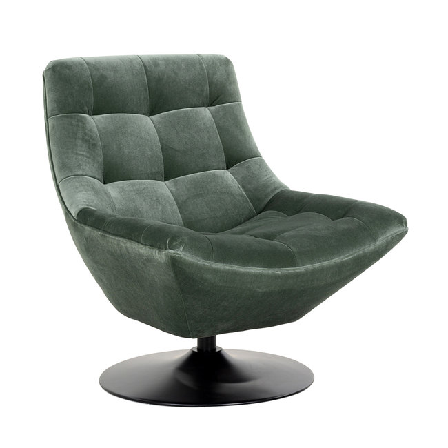 Richmond Interiors  Draaifauteuil Richelle Jade Velvet (Genova 504 Jade) van Richmond Interiors