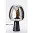 Light en Living Tafellamp Ø22x40 cm MAYSON mat  zwart+ glas smoke