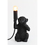 Light en Living Tafellamp aap zwart - Speelse verlichting voor jouw interieur