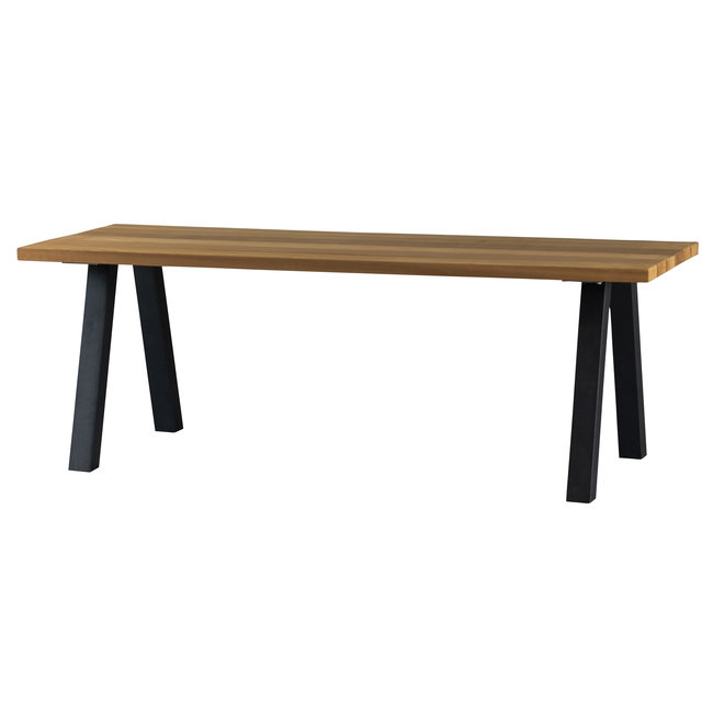 Woood Tablo Outdoor Eettafel Naturel Met A-poot Metaal [fsc]