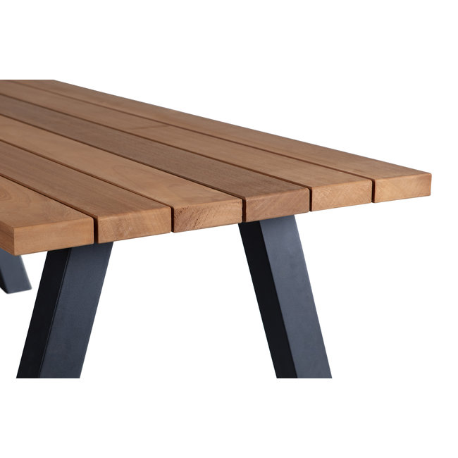 Woood Tablo Outdoor Eettafel Naturel Met A-poot Metaal [fsc]
