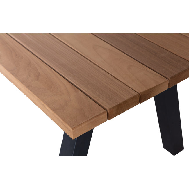 Woood Tablo Outdoor Eettafel Naturel Met A-poot Metaal [fsc]