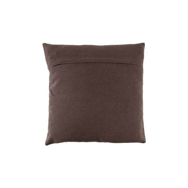 Woood Riv Kussen Fluweel Espresso 45x45cm