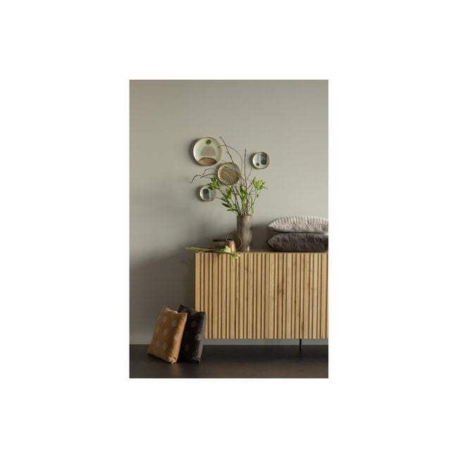 Woood Riv Kussen Fluweel Toffee 45x45cm