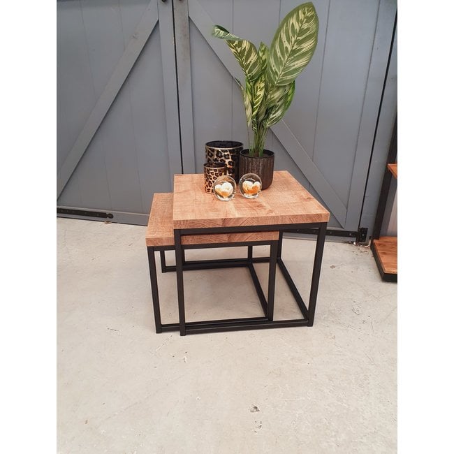 WoonMax Salontafel Floris set van 2 mango Lamulux