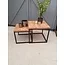 WoonMax Salontafel Floris set van 2 mango Lamulux