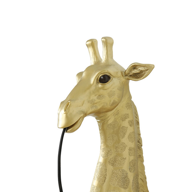Light en Living Wandlamp Giraffe goud of zwart - Stoere Dierenlamp